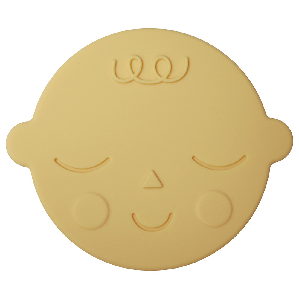 Mushie - Teether - Face Banana Cream