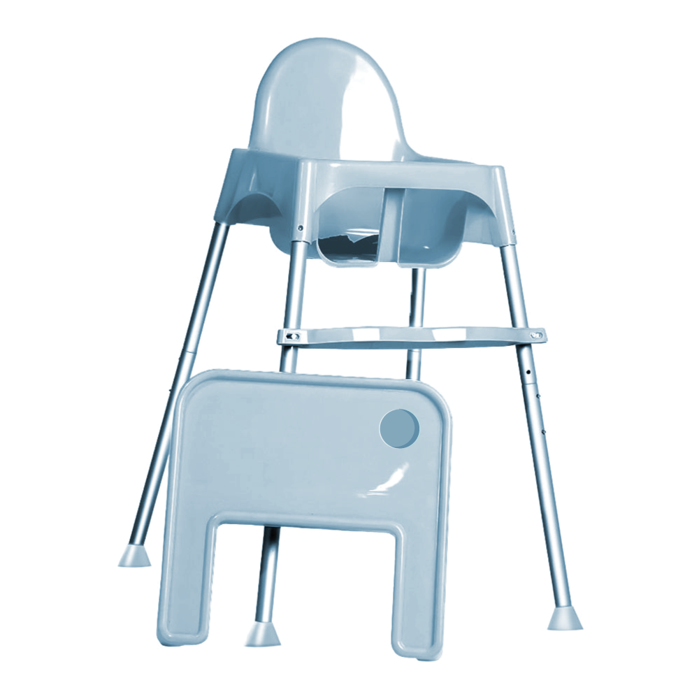 Teknum High Chair With Removable Tray - Grey
