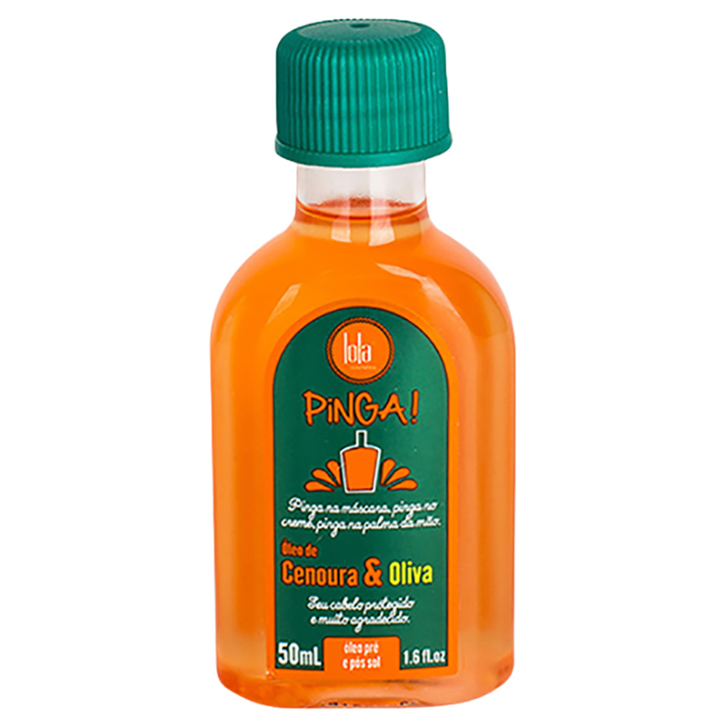 Lola from Rio - Pinga Hair Oil and Thermal Protection - Carrot/Olive - 50ml