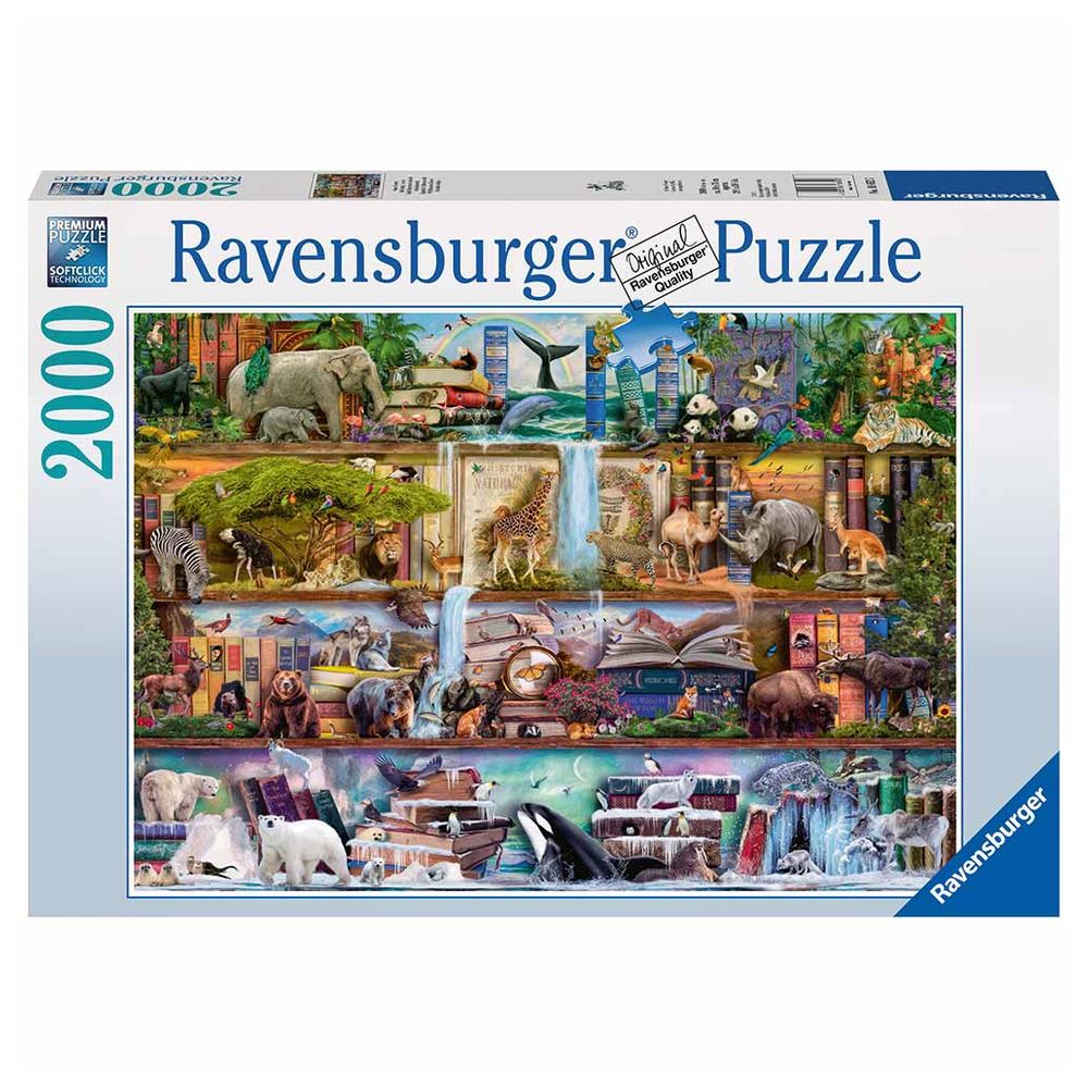 Ravensburger - لغز أرفف Wild Kinedom - 2000 قطعة