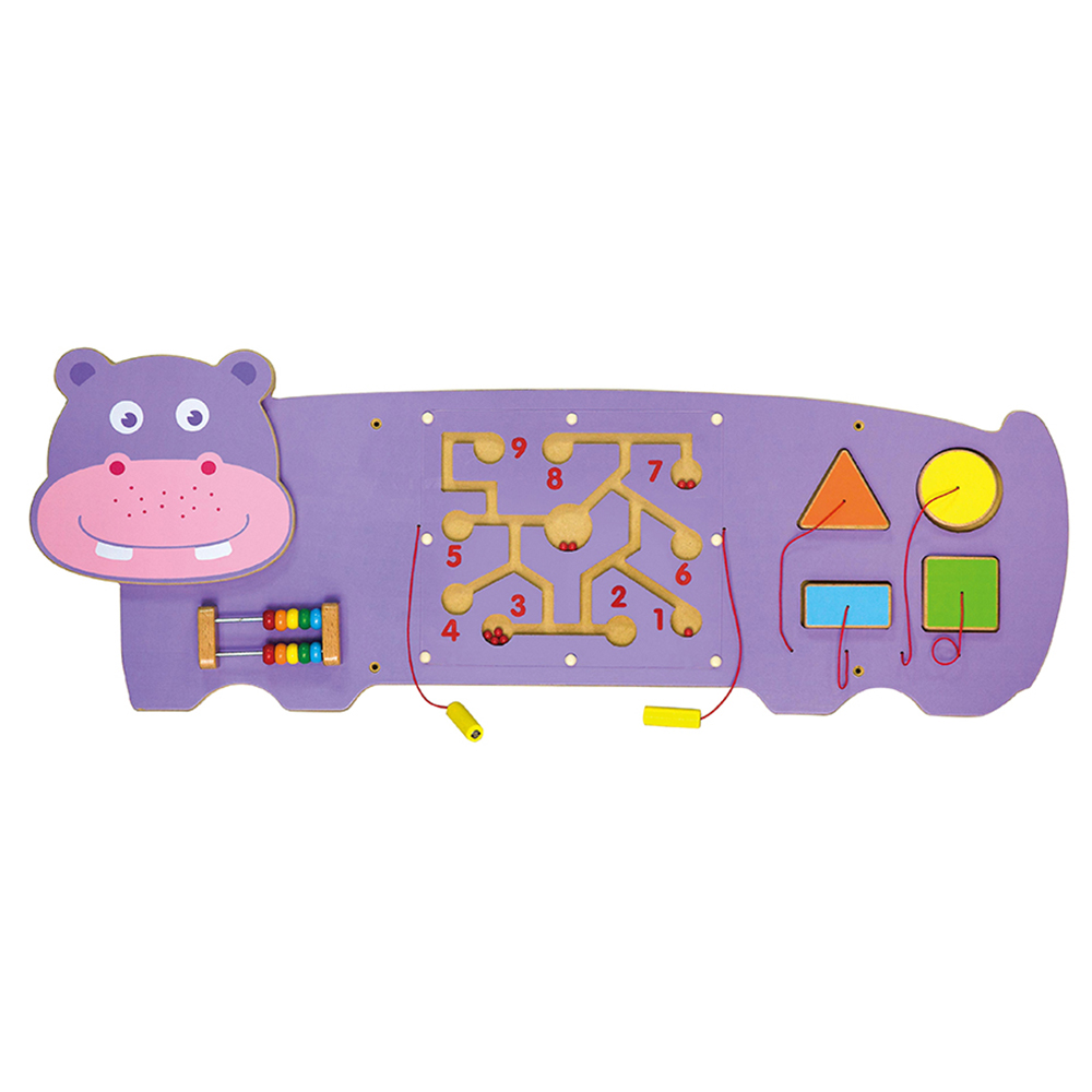 فيجا لعبة الحائط الخشبية فرس نهر بنفسجي