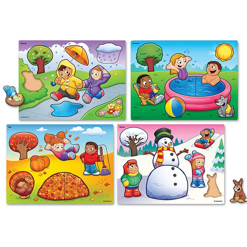 Lakeshore - Seasons and Weather Puzzle Set