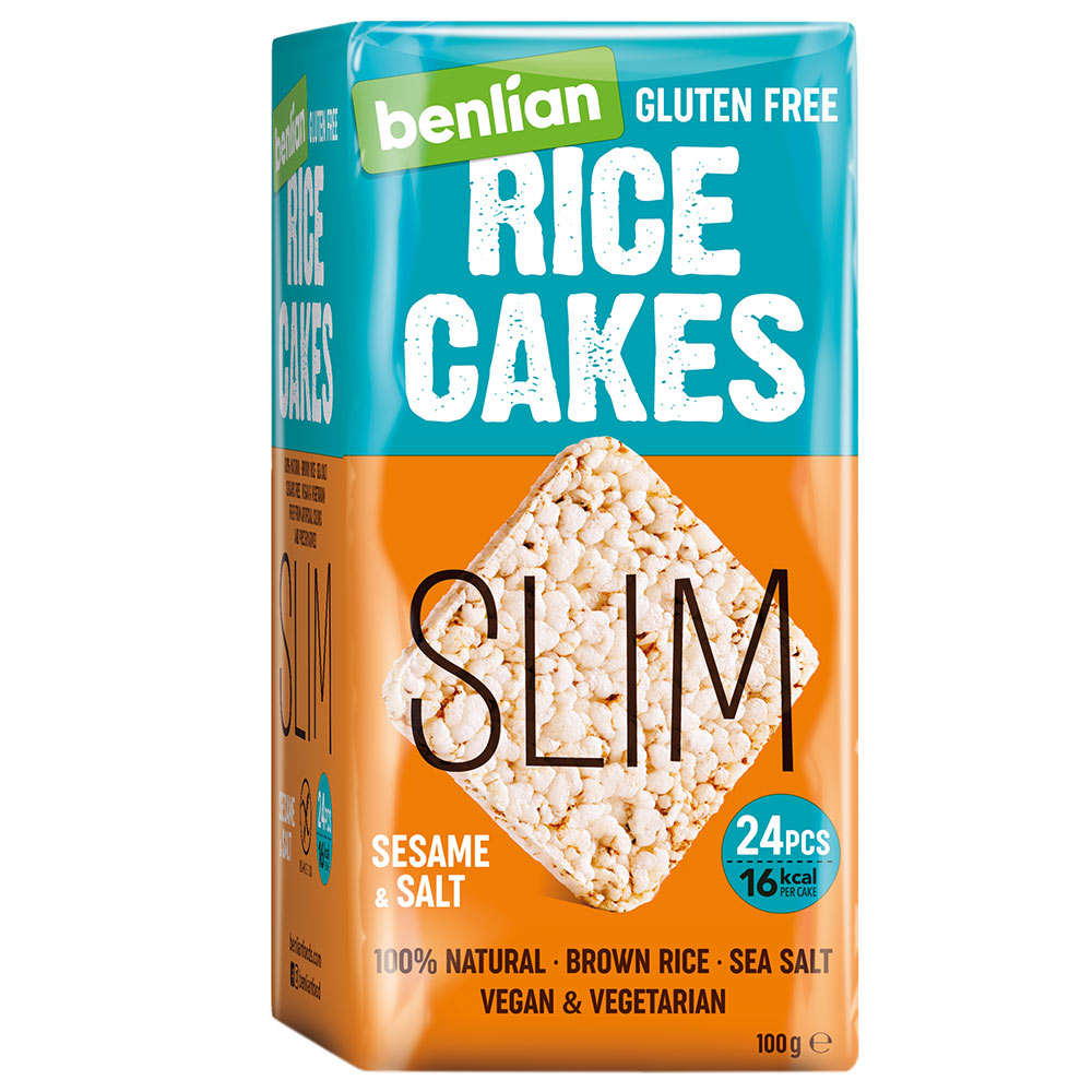بينليان - وجبة خفيفة أرز 100 غم - سمسم وملح