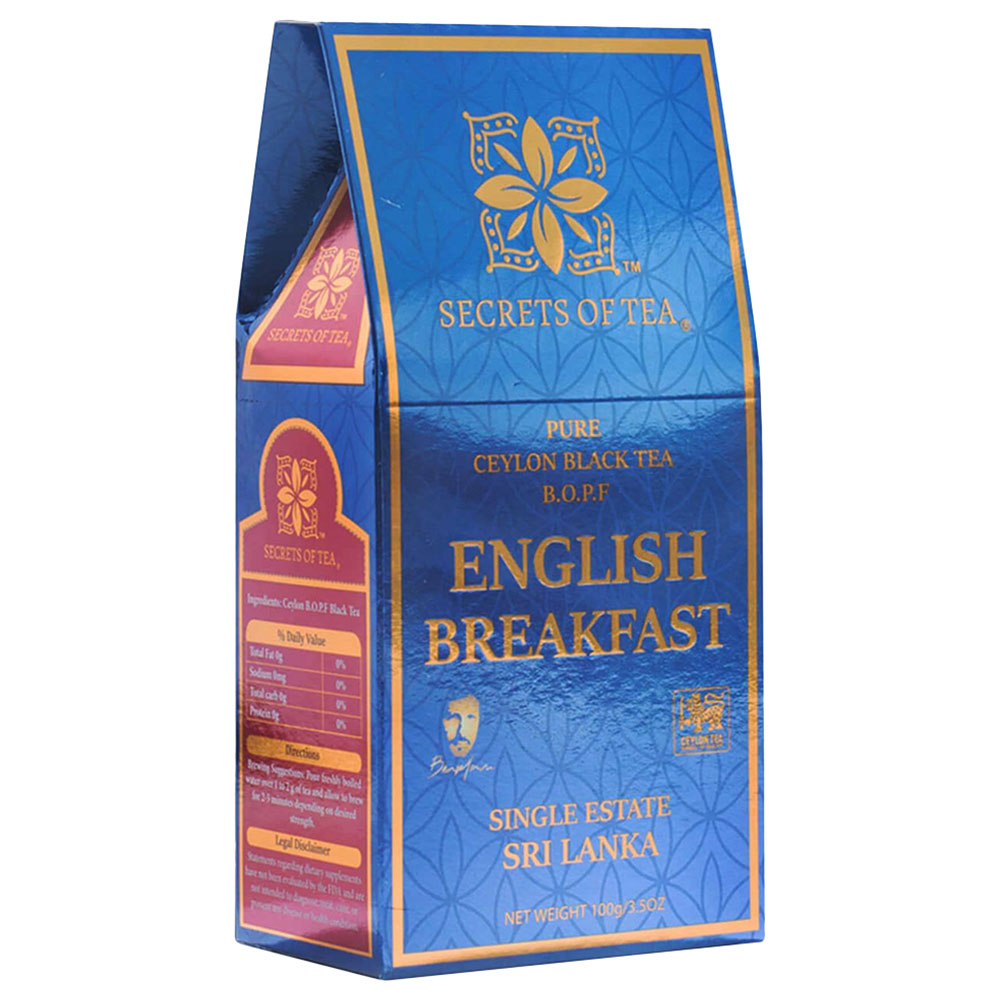 Secrets Of Tea - English Breakfast Loose Leaf Tea - 100G