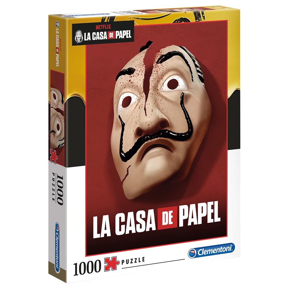 كلمنتوني بازل نتفليكس 1000 قطعة قناع لا كاسا دي بابيل
