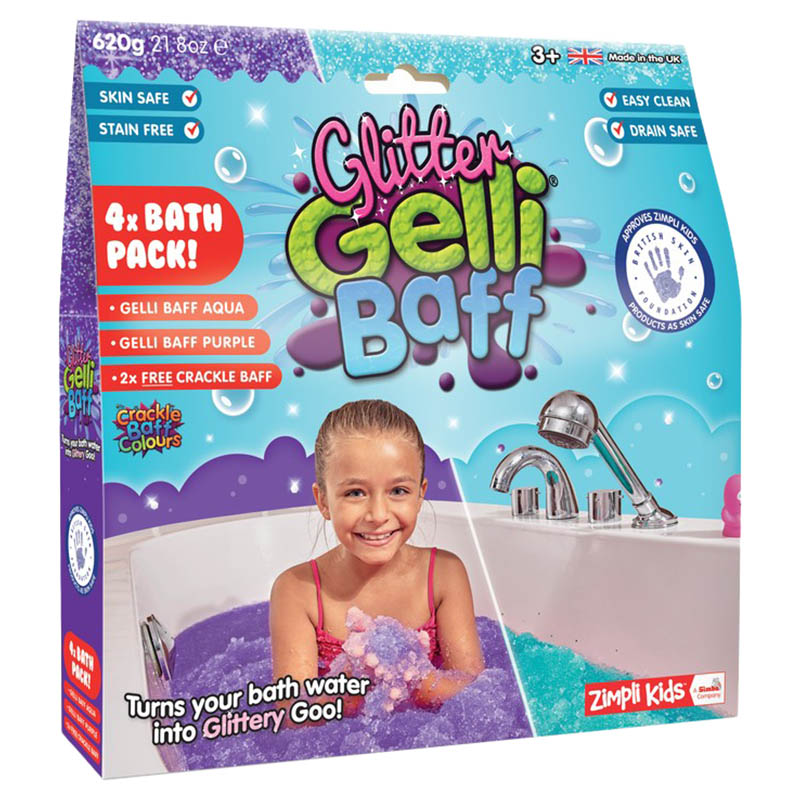 Zimpli Kids - Galli Baff Purple-Aqua 600g + 2 Crackle
