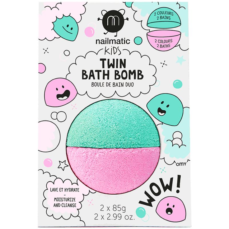 Nailmatic Kids - Gentle & Vegan Twin Bath Bomb - 170g