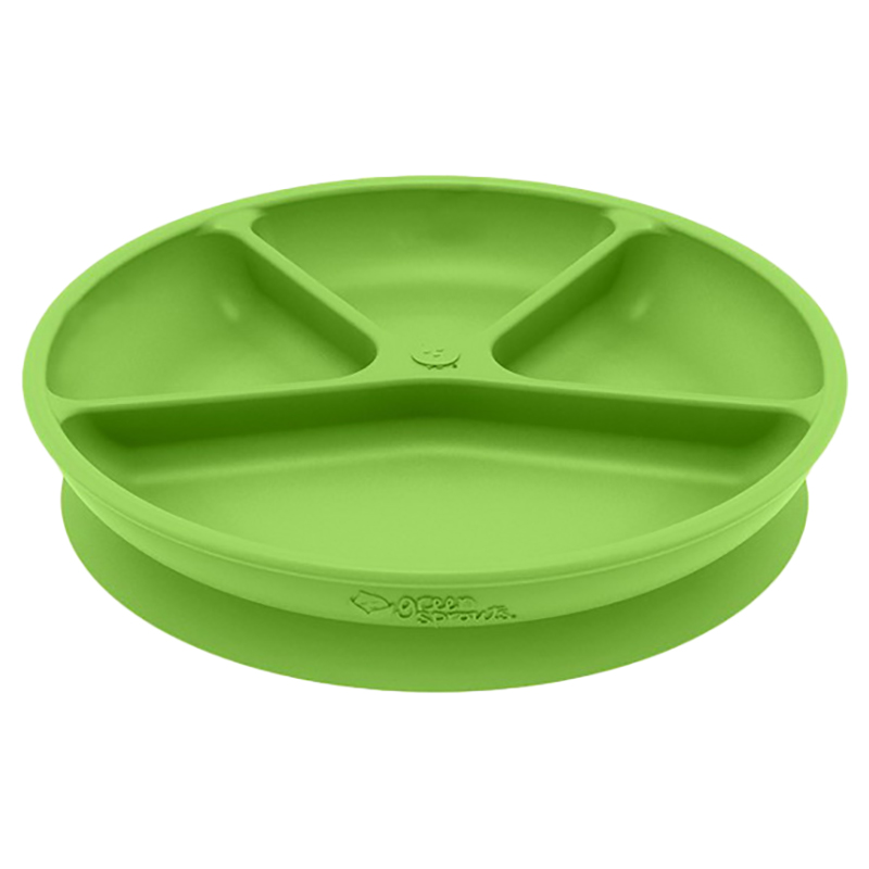 Green Sprouts Learning Plate - Green