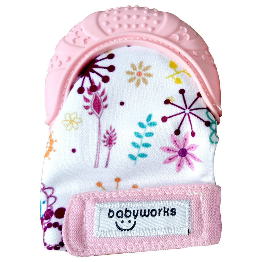 Babyworks - Teething Mitt - Pink