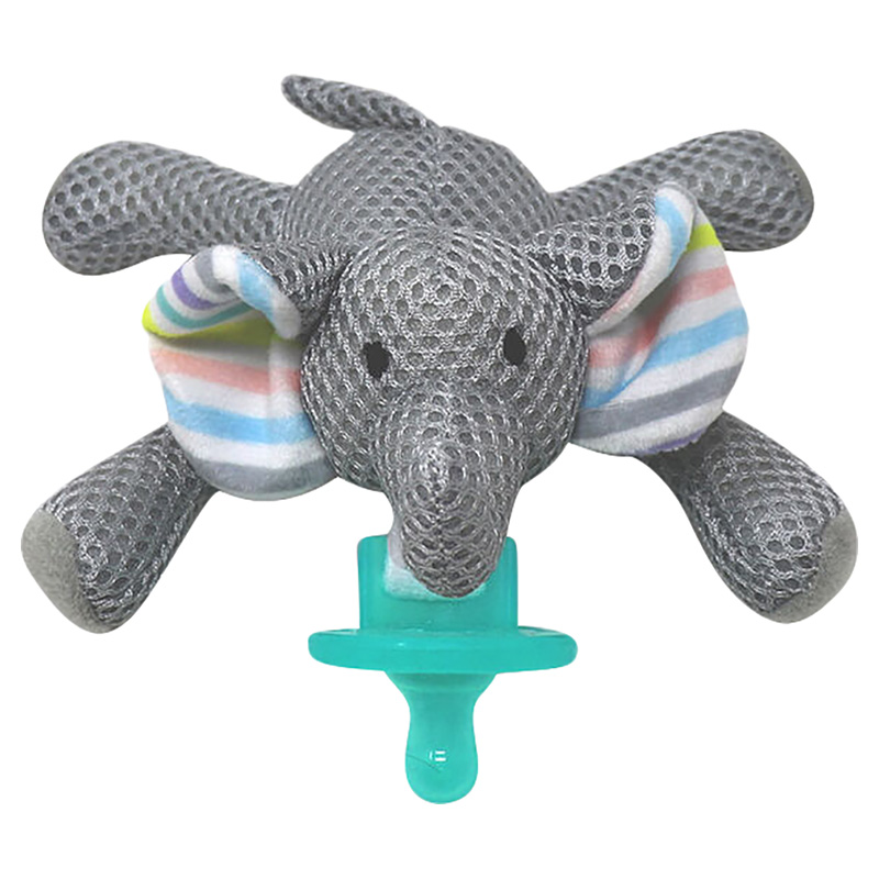 Babyworks - Pacifier Friend with Pacifier - "Elly" Elephant