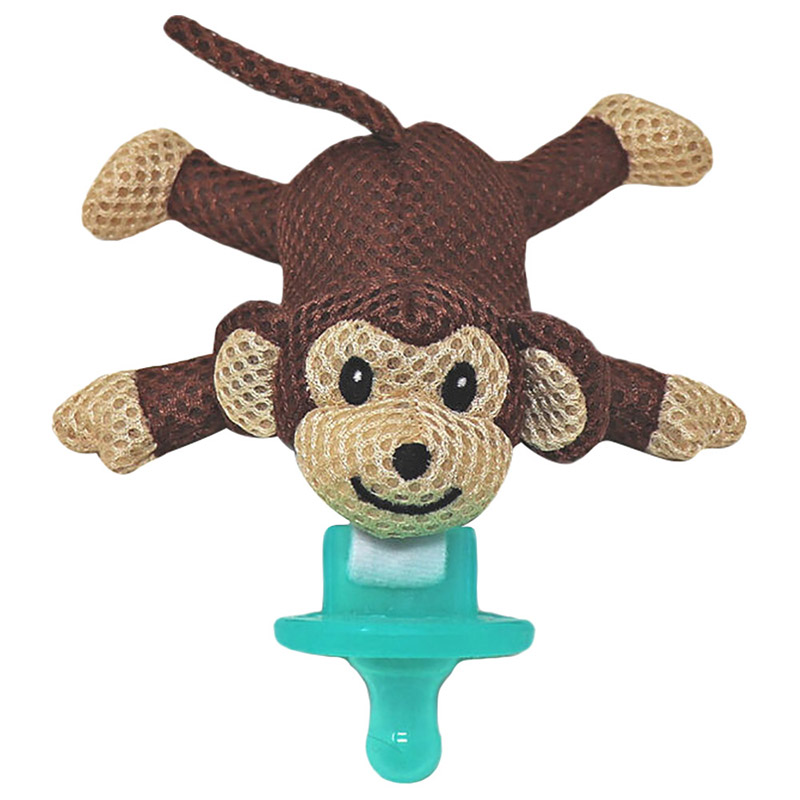 Babyworks - Pacifier Friend with Pacifier - "Moe" Monkey