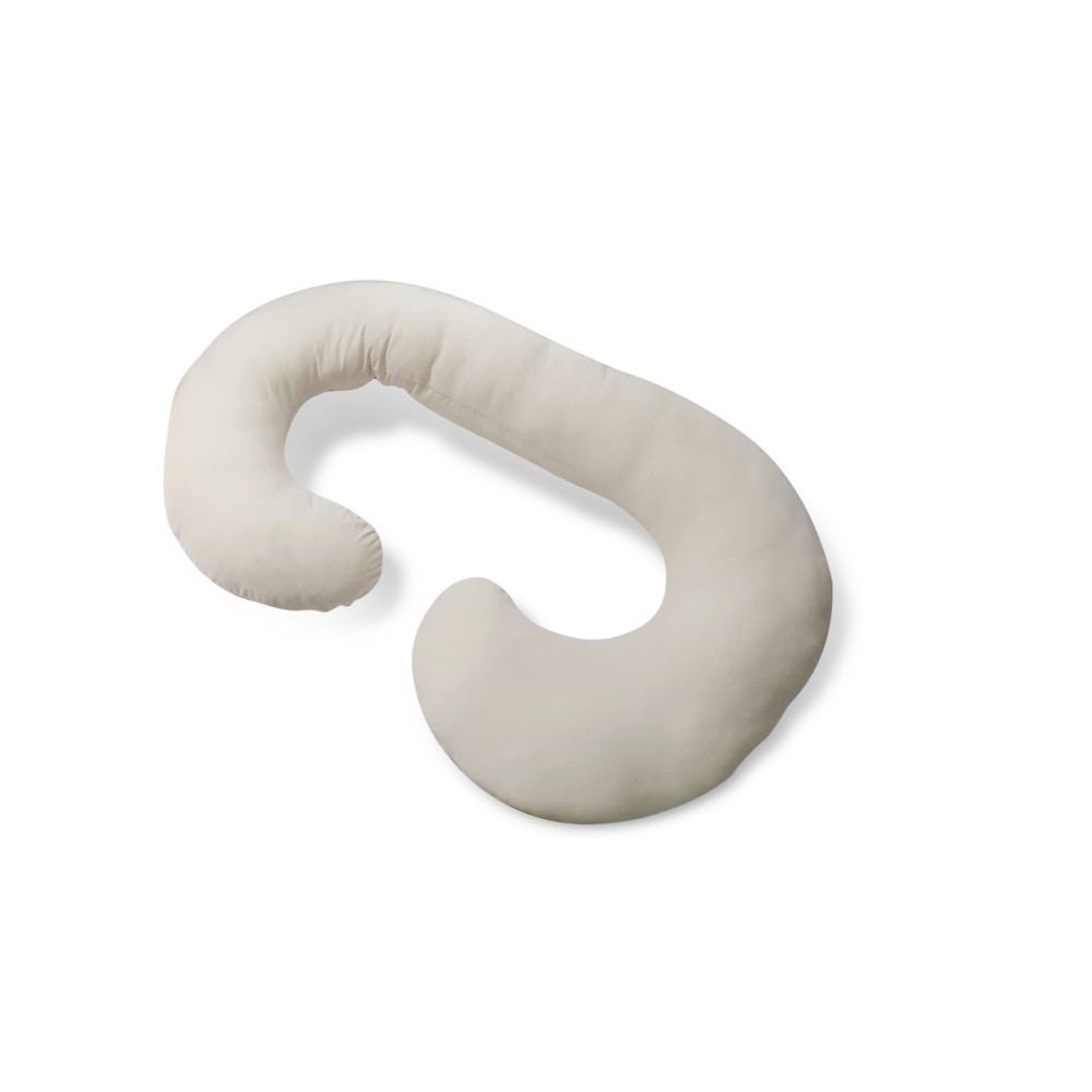 Pharmedoc - Jersey Fabric C Shape Full Body Pillow - Natural