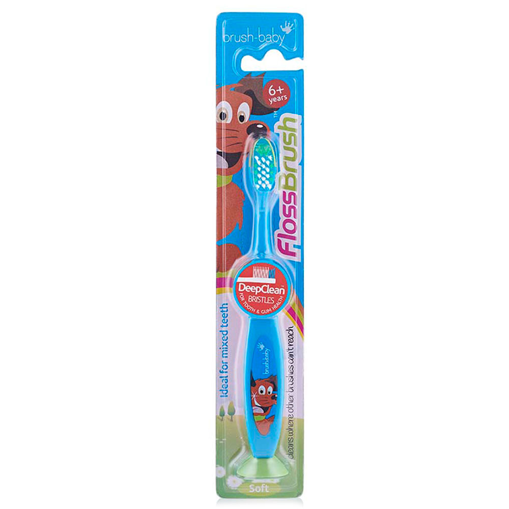Brush Baby - FlossBrush 6y+ - Blue