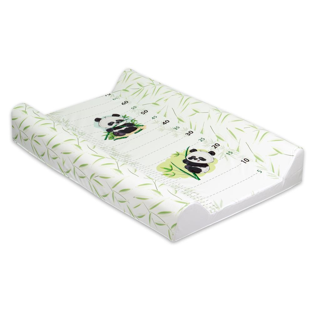 Moon - Waterproof Changing Mat - White/Panda - 70x45x10 CM