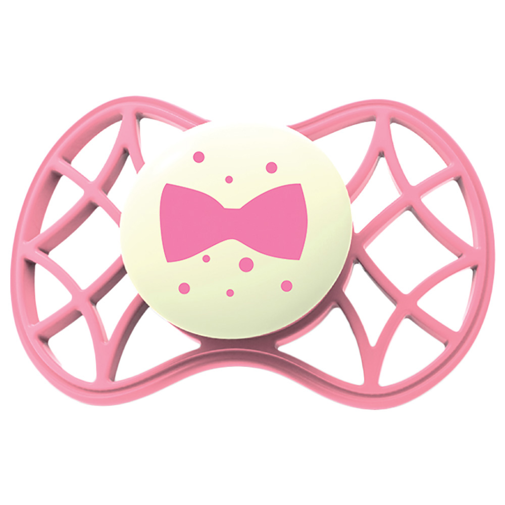 Nuvita - Air.55 Orthodontic 6M+ Soother With Stericover - Glow Flamingo