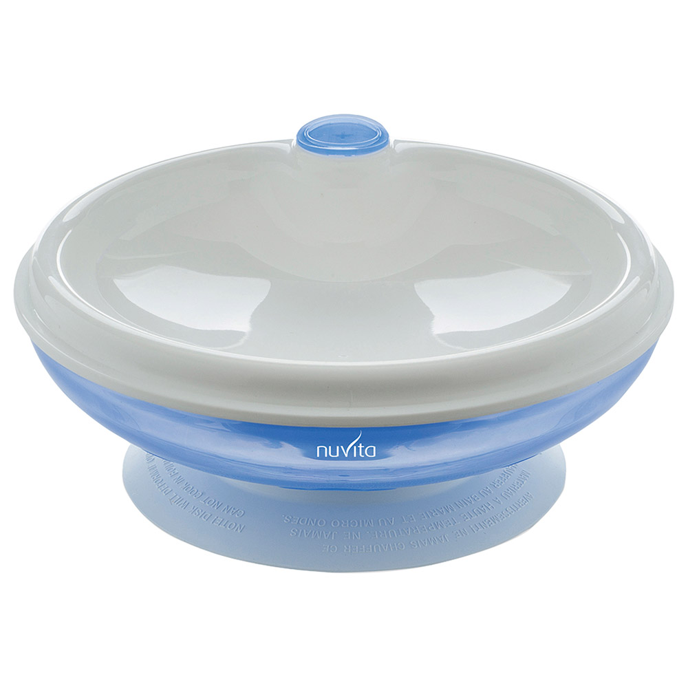 Nuvita Warm Feeding Plate - Blue