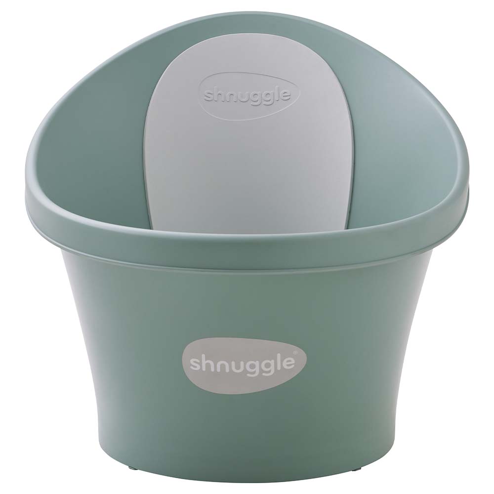 Shnuggle - Baby Compact Bath Tub with Plug - Eucalyptus