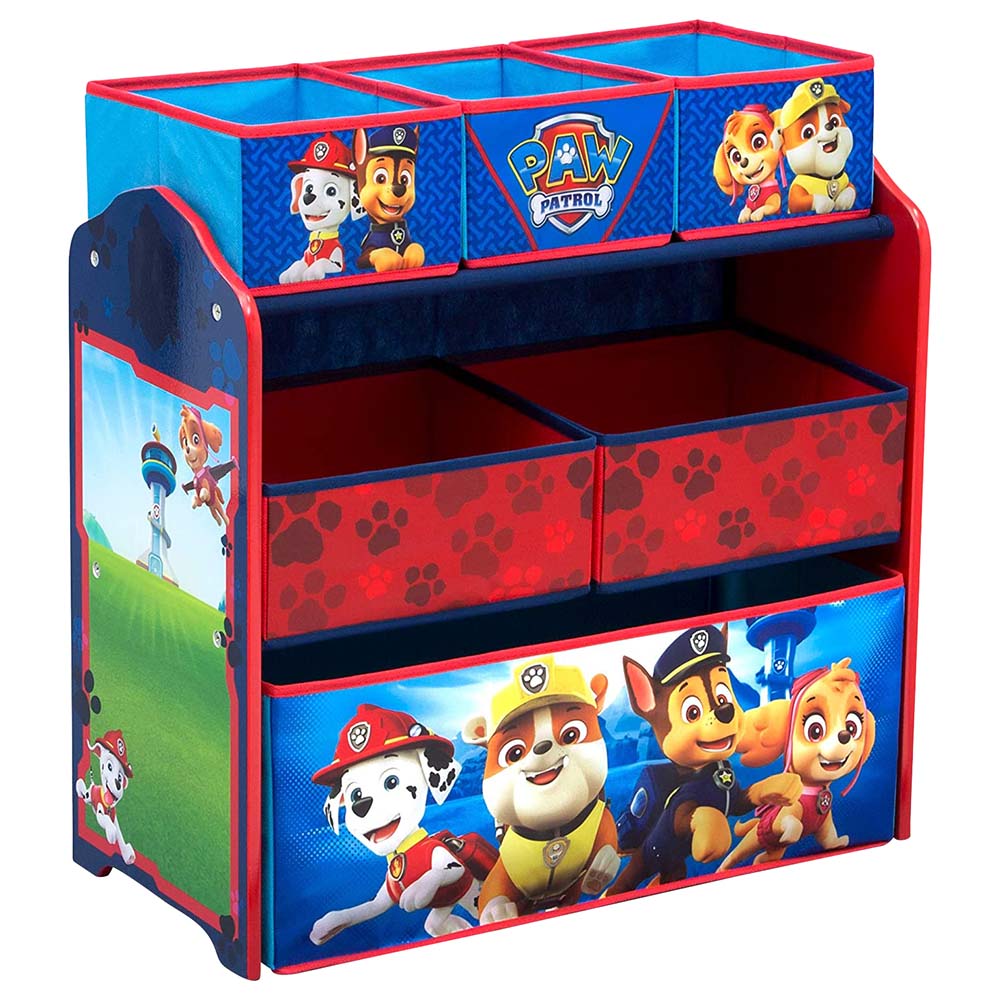 Delta Children - Paw Patrol Multi-Bin Toy Organizer & Racks