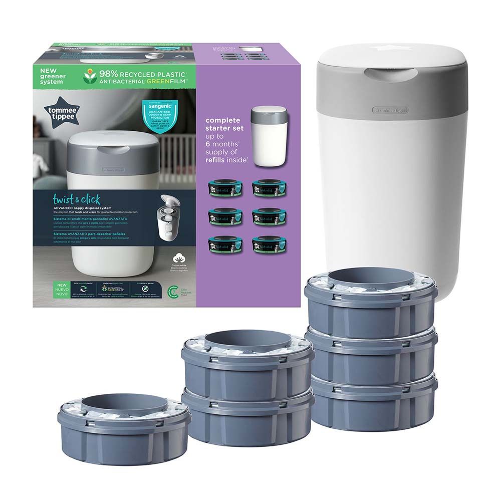 Starter Kit Tommee Tippee Sangenic Tec Nappy Bin Buy Tommee Tippee - Main Image