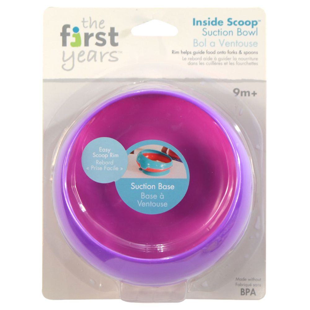 The First Years Inside Scoop Suction Bowl - Pink