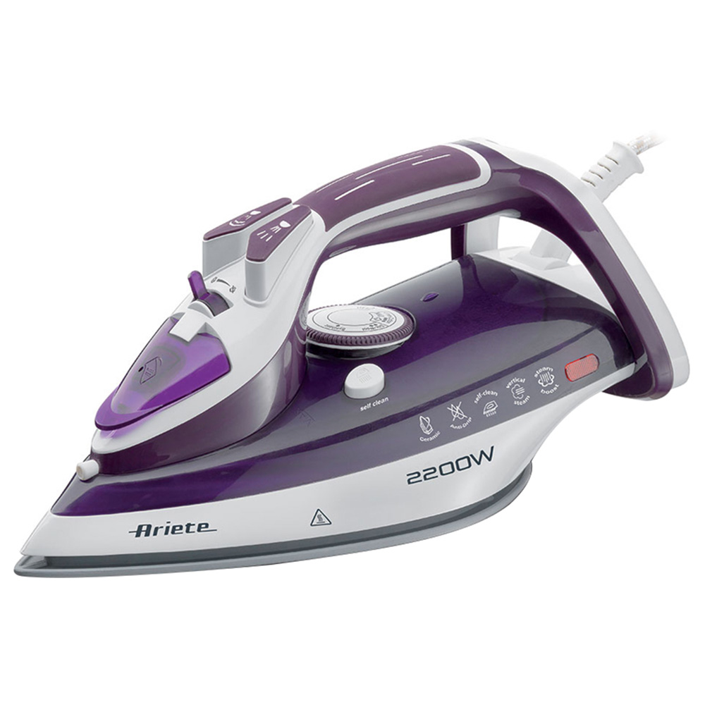 Ariete Steam Iron 2200W Anti Drip System - Purple