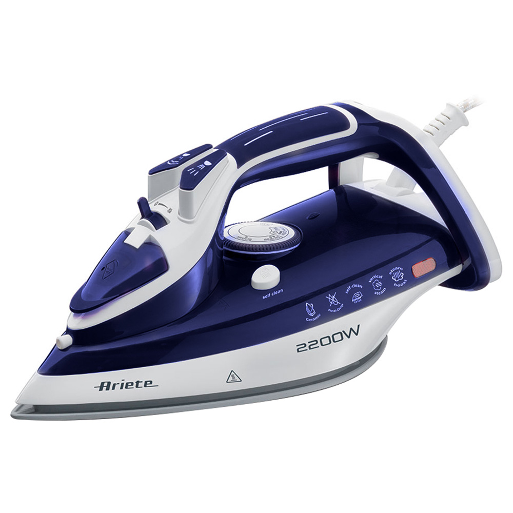 Ariete Steam Iron 2200W Anti Drip System - Blue