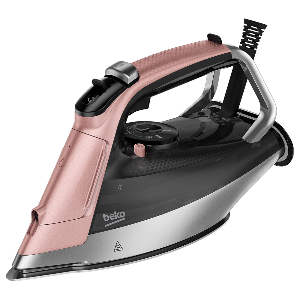 Beko SIM8130P Soft Glide Soleplate Iron 3000W - Pink