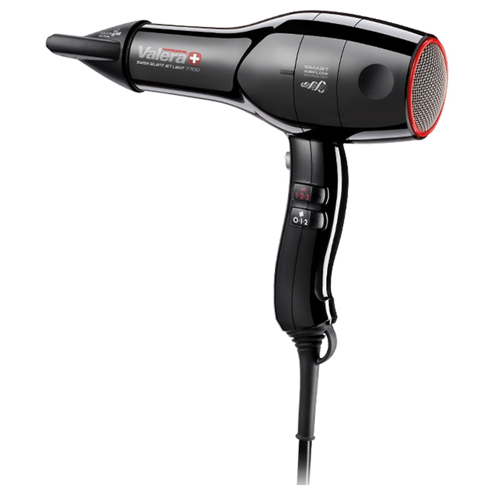 Valera Swiss Silent Jet 8500 Ionic Rotocord Hair Dryer - Red