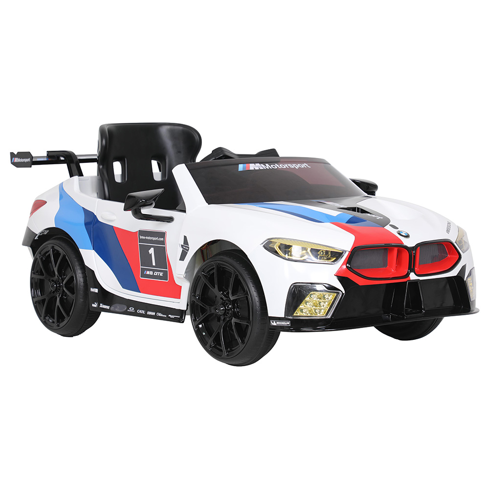 Rollplay - BMW M8 GTE Racing 12V RC Ride-On - White