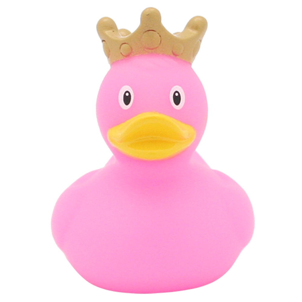 LILALU - Mini Rubber Duck with Crown - Pink