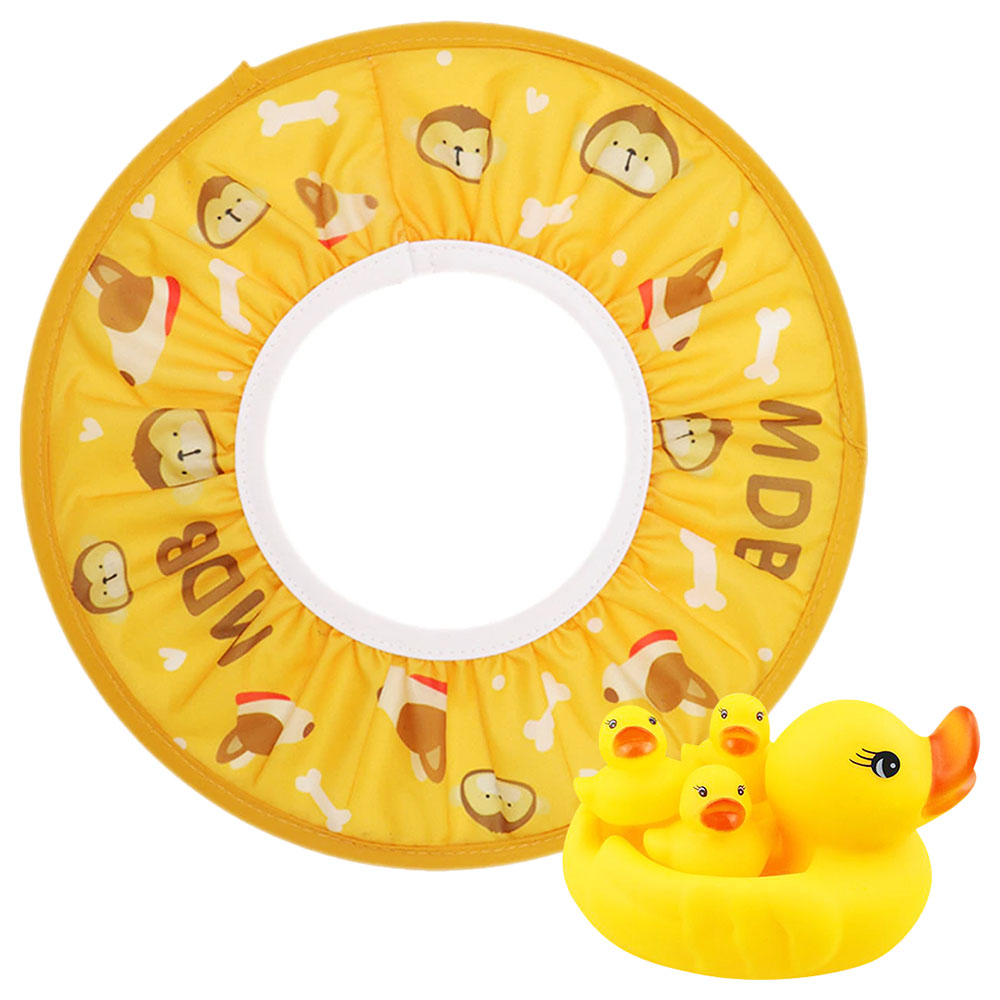 Star Babies - Shower Cap with Rubber Duck - Pack Of 2 - Yellow