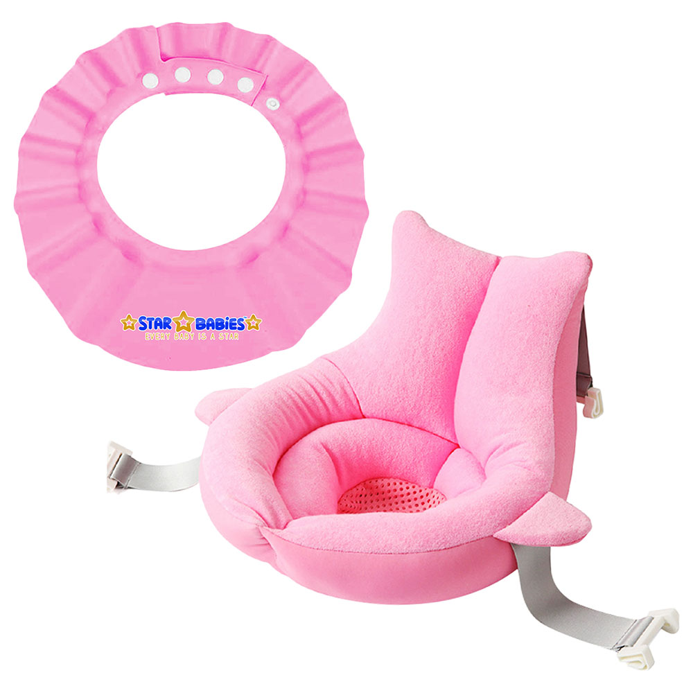 Star Babies - Sink Bather with Shower Cap - Pink
