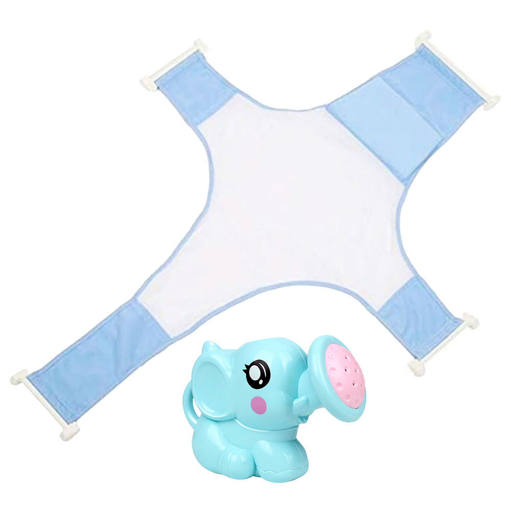 Star Babies - Bath Seat Support Net Bathtub with Kettle Toy - Blue