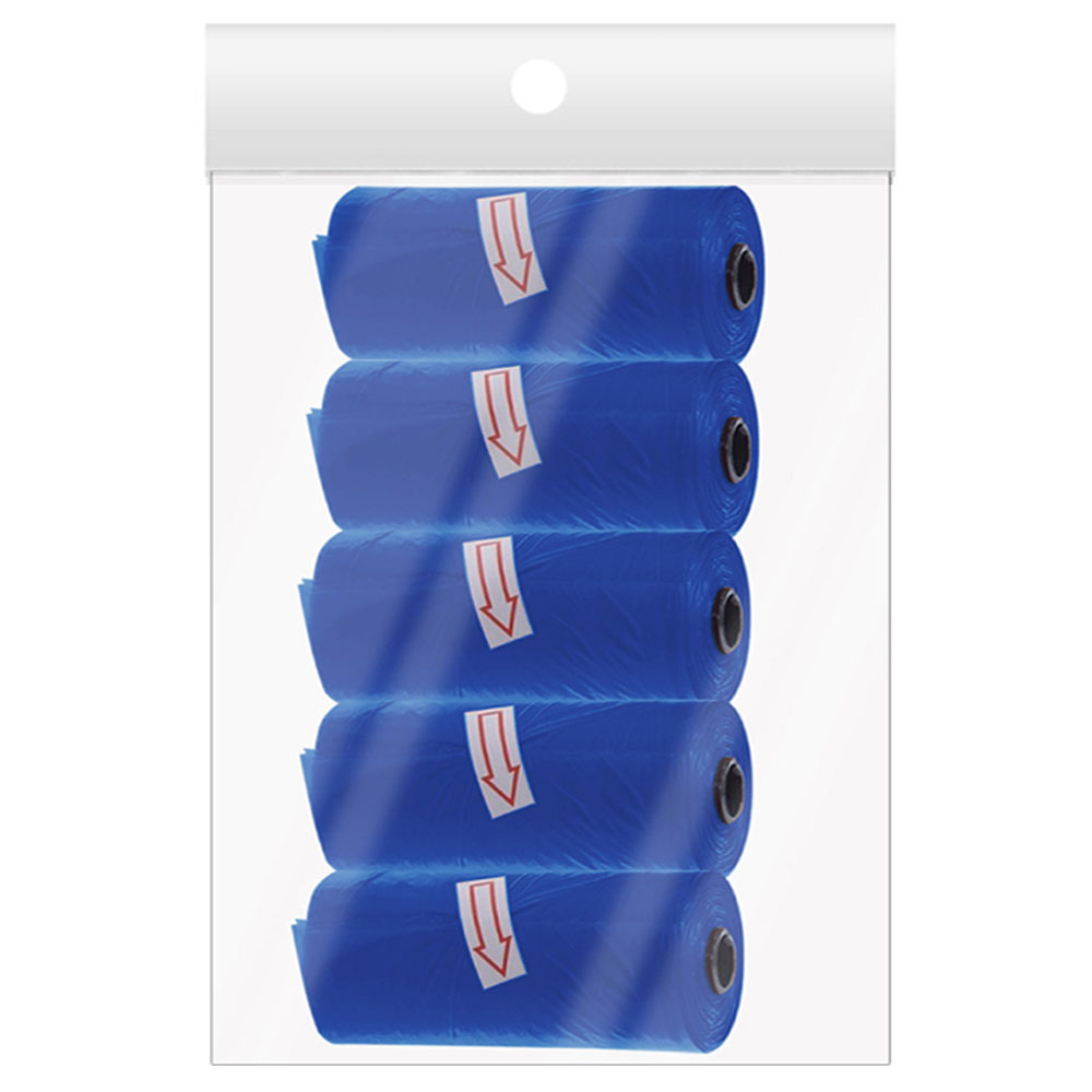 A to Z - Disposable Scented Nappy Bag 75pcs - Pack of 5 - Navy Blue