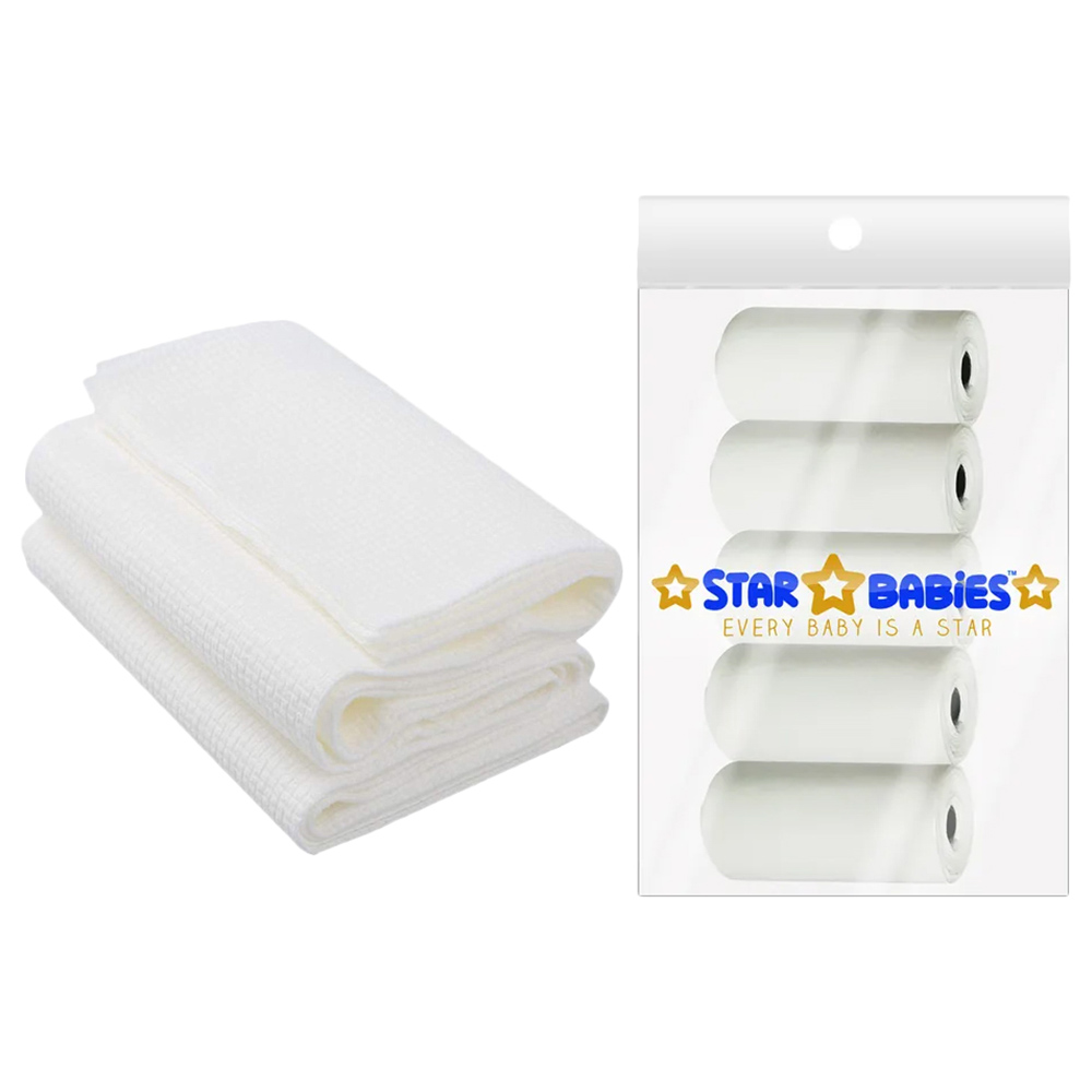 Star Babies - Scented Bag 5pcs with Disposable Towel 3pcs - White
