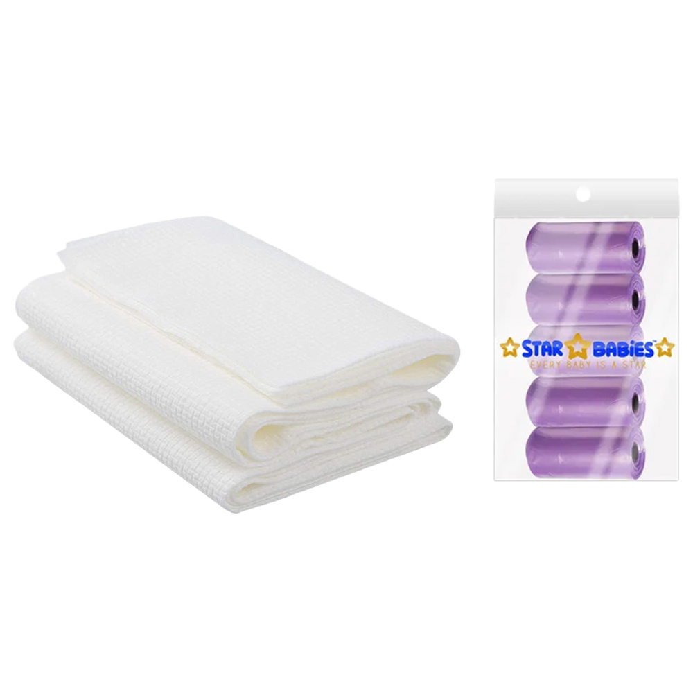 Star Babies - Scented Bag 5pcs with Disposable Towel 3pcs - Lavender