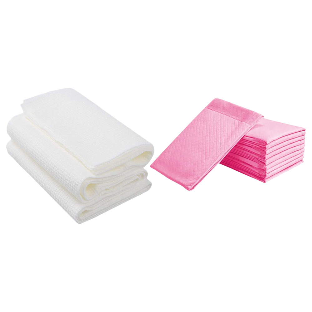 Star Babies - Disposable Changing Mat 6pcs with Disposable Towel 3pcs - Pink