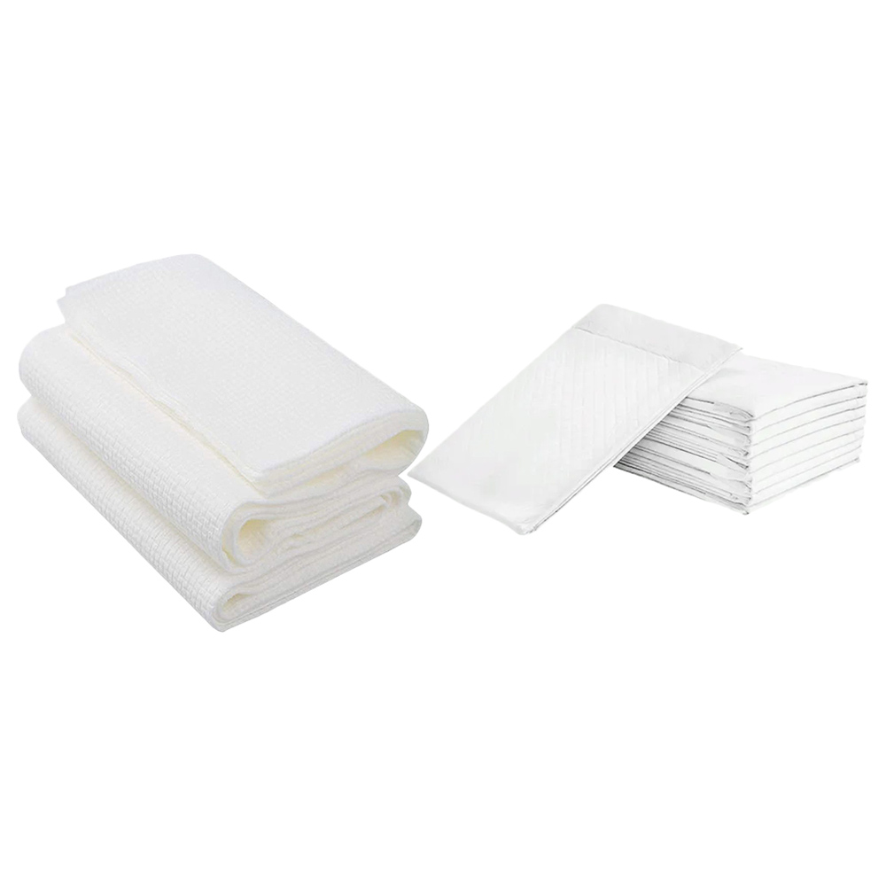 Star Babies - Disposable Changing Mat 10pcs with Disposable Towel 3pcs - White