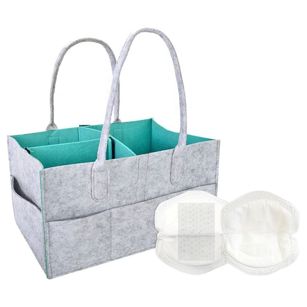 Star Babies - Caddy Diaper with Breast Pad - Grey