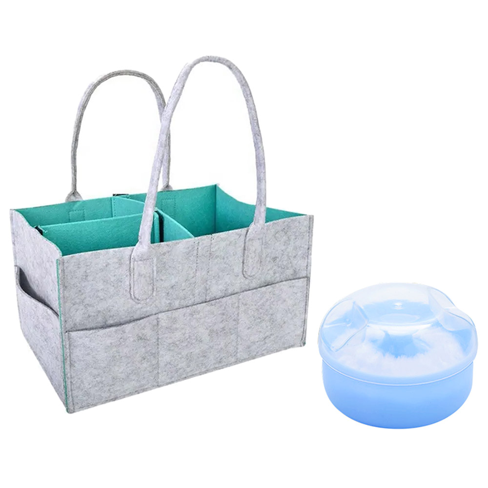 Star Babies - Caddy Diaper Bag with Powder Puff
