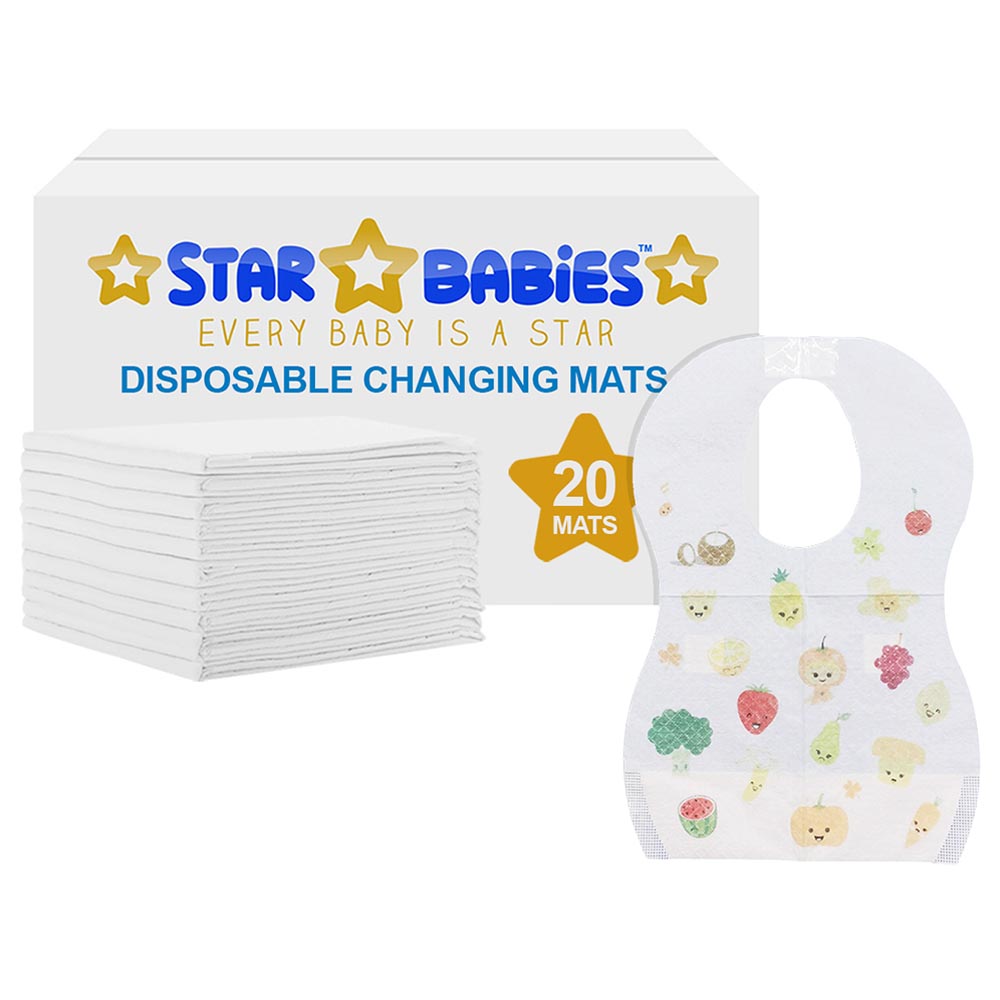 Star Babies - Changing Mat 20pcs with Disposable Bibs 20pcs