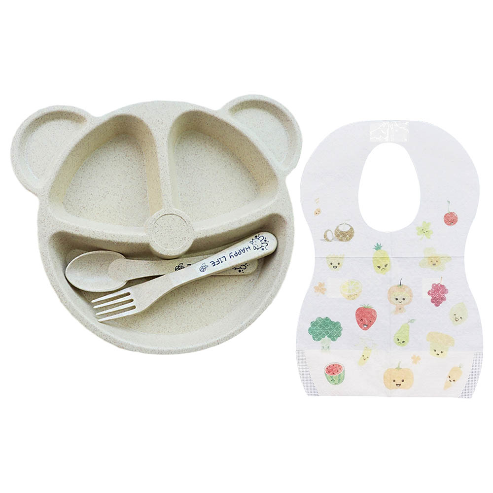 Star Babies - Baby Plate with Disposable Bibs 10pcs