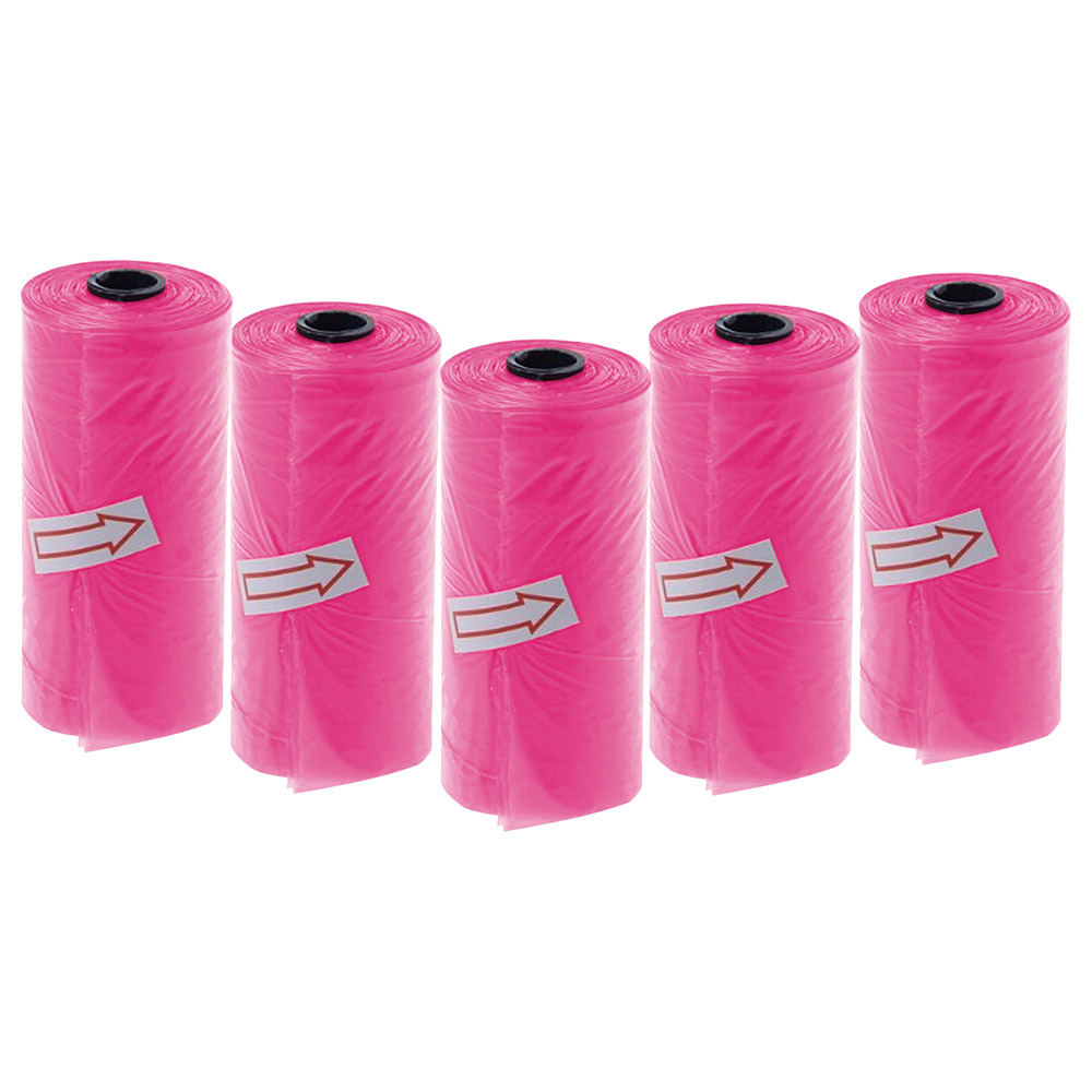 Star Babies - Scented Nappy Bag XL - Pack of 5/75 Bags - Pink