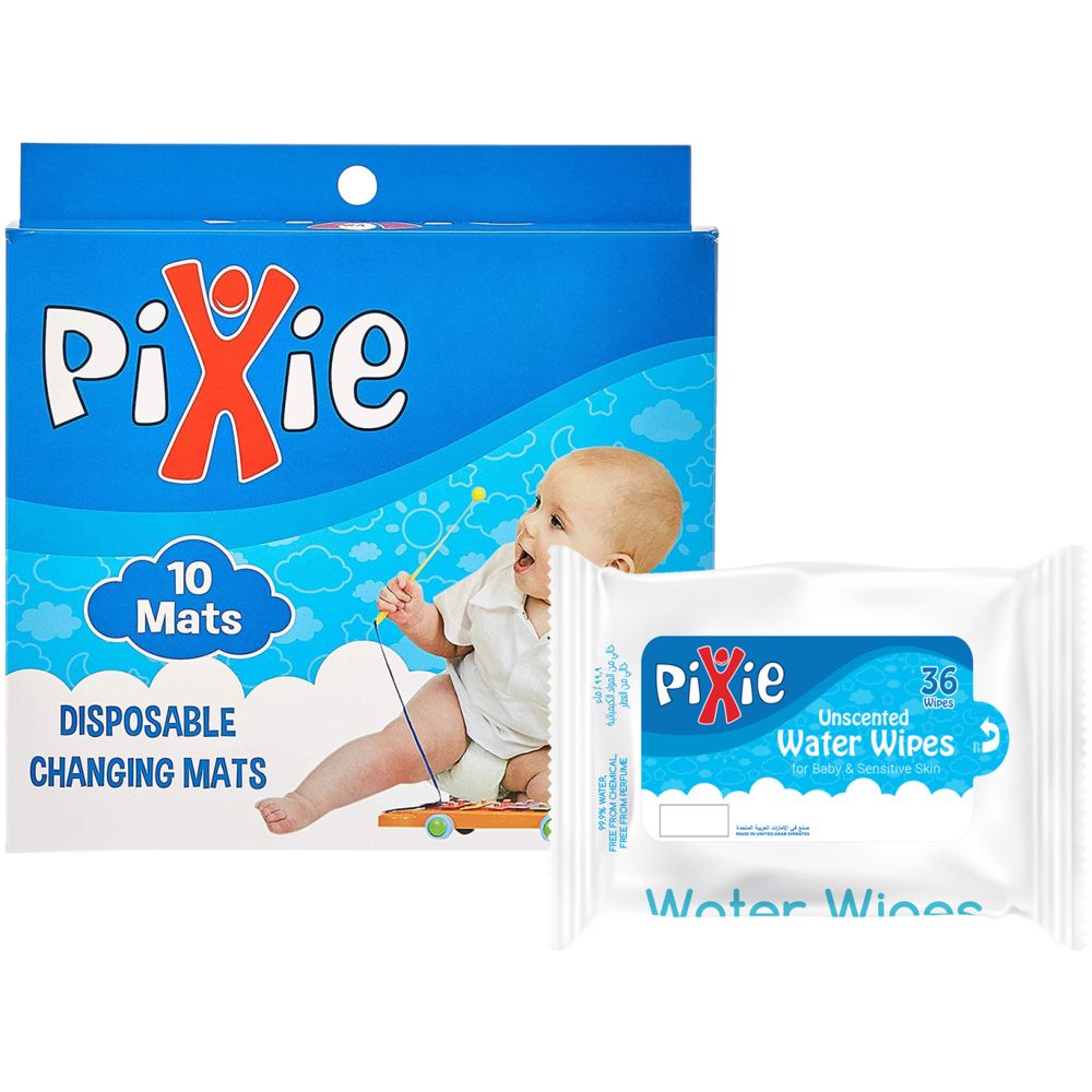 Pixie - Changing Mats 10 + Wipes 36pcs