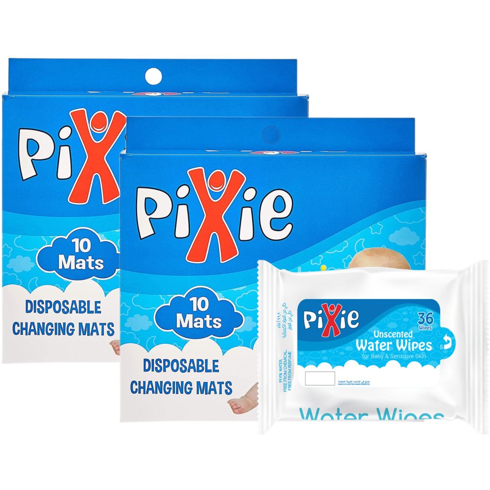 Pixie - Changing Mats 20 + Wipes Pack of 1 (36pcs)