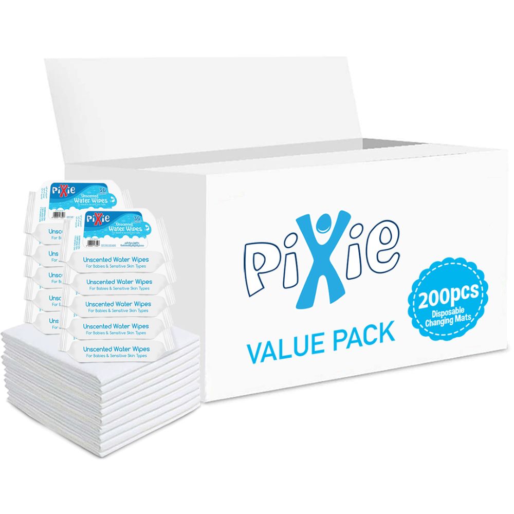 Pixie - Changing Mats 200 + Wipes 36pcs x 10