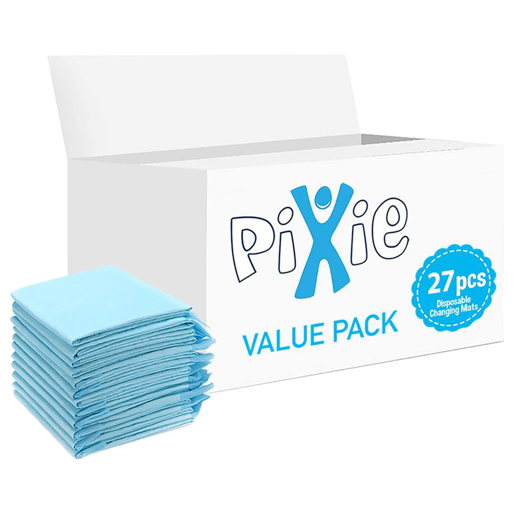Pixie - Disposable Changing Mats - 27pcs - Blue