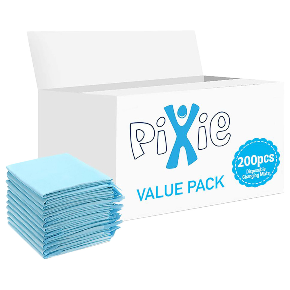 Pixie - Disposable Changing Mats - 200pcs - Blue