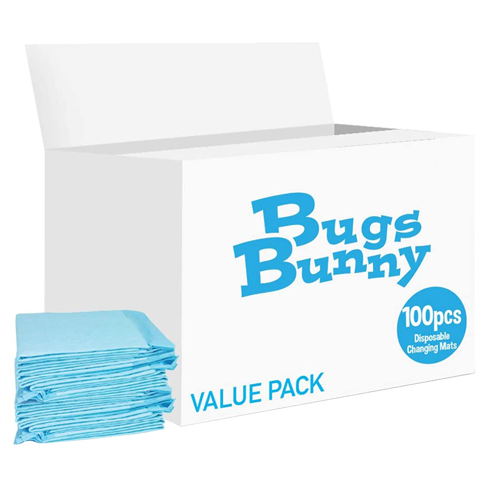 Bugs Bunny - Disposable Changing Mats - 100pcs - Pink/Blue