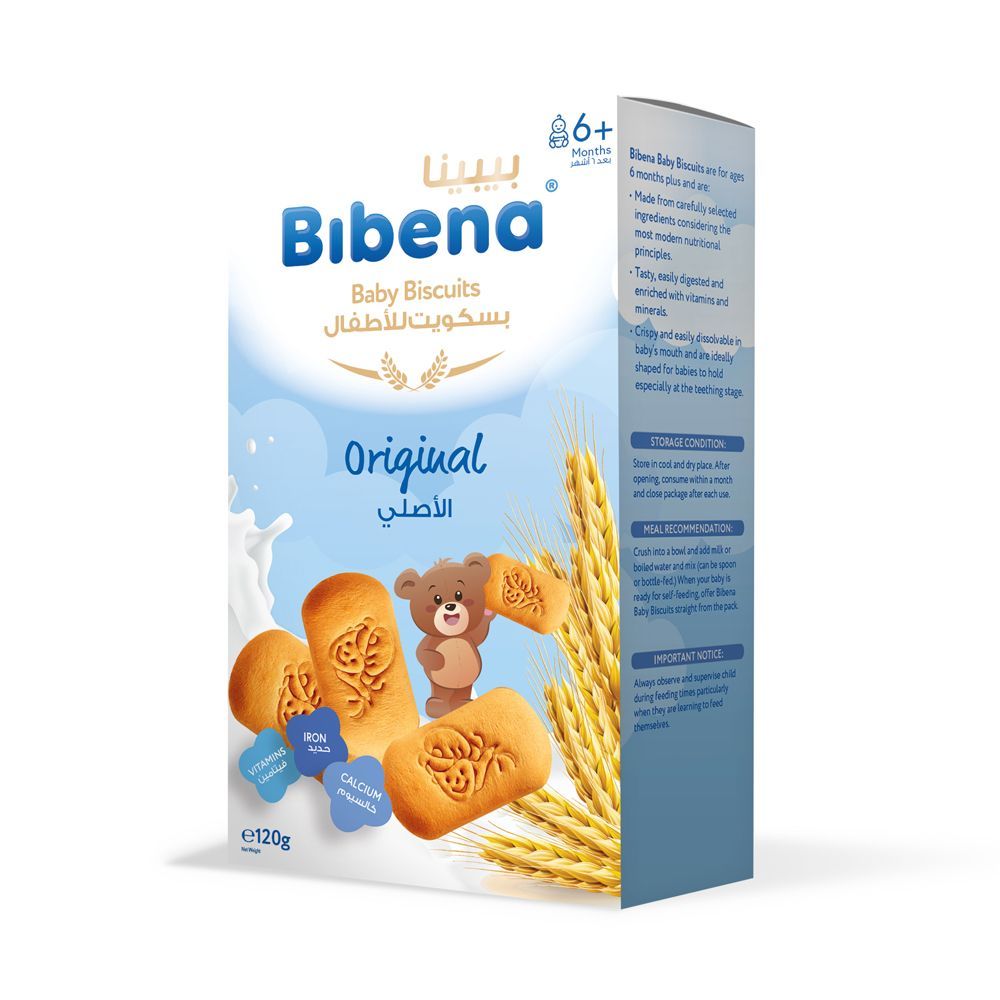 Bibena - Original Biscuits Baby Snacks - 120 gm